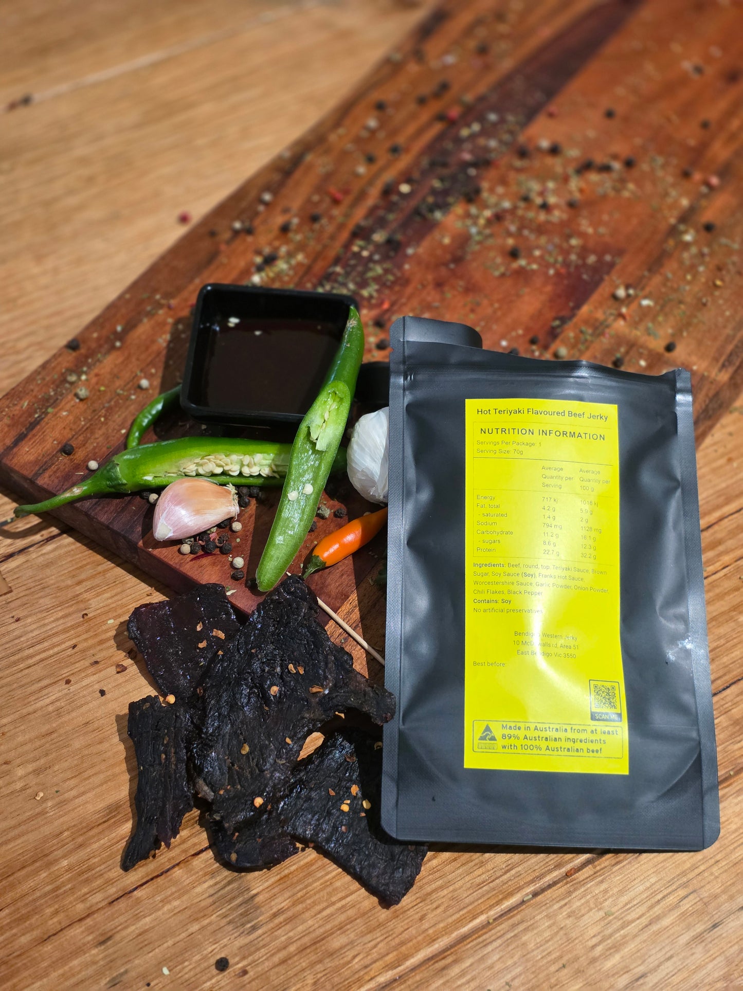 Hot Teriyaki Beef Jerky