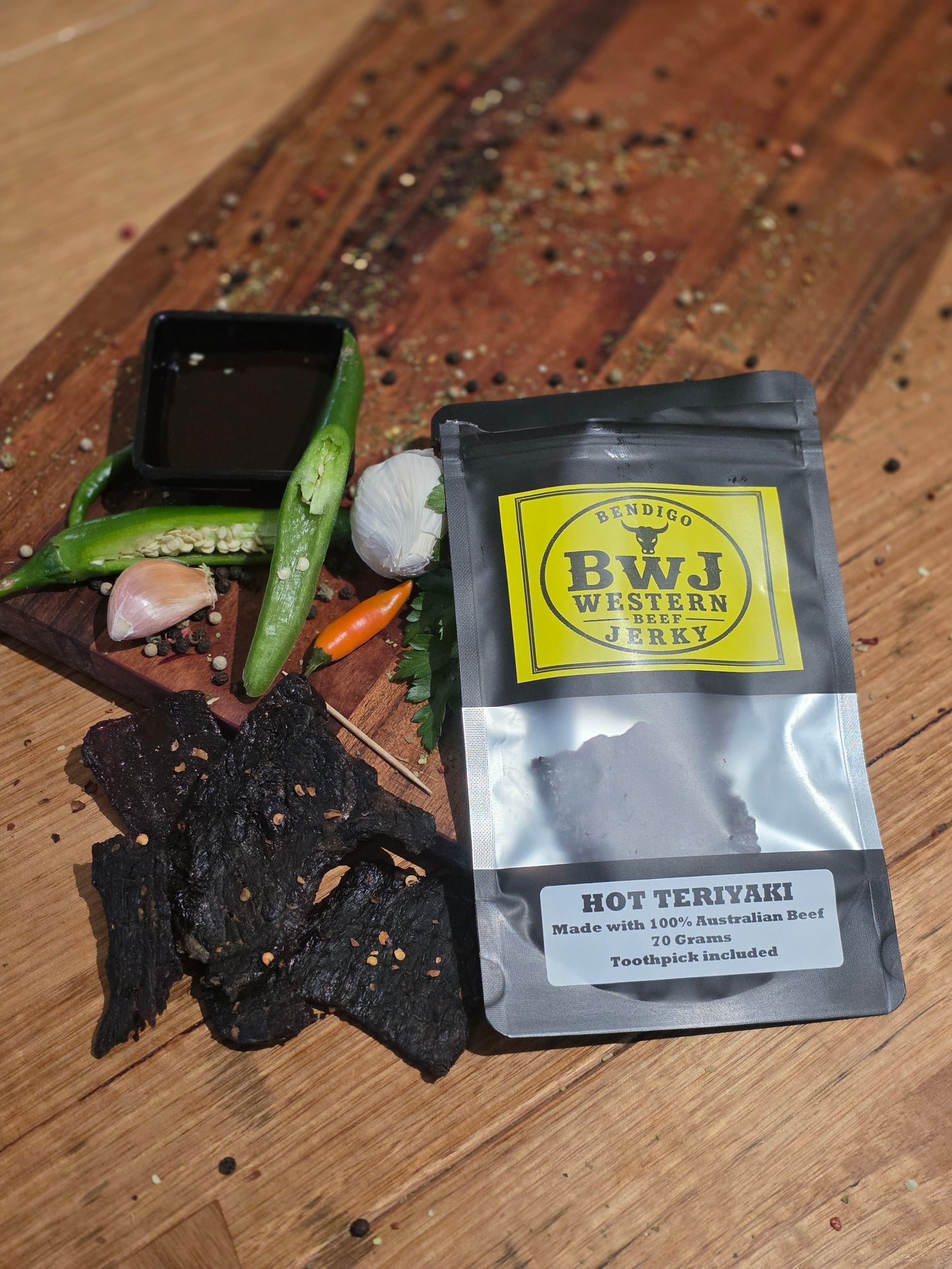 Hot Teriyaki Beef Jerky