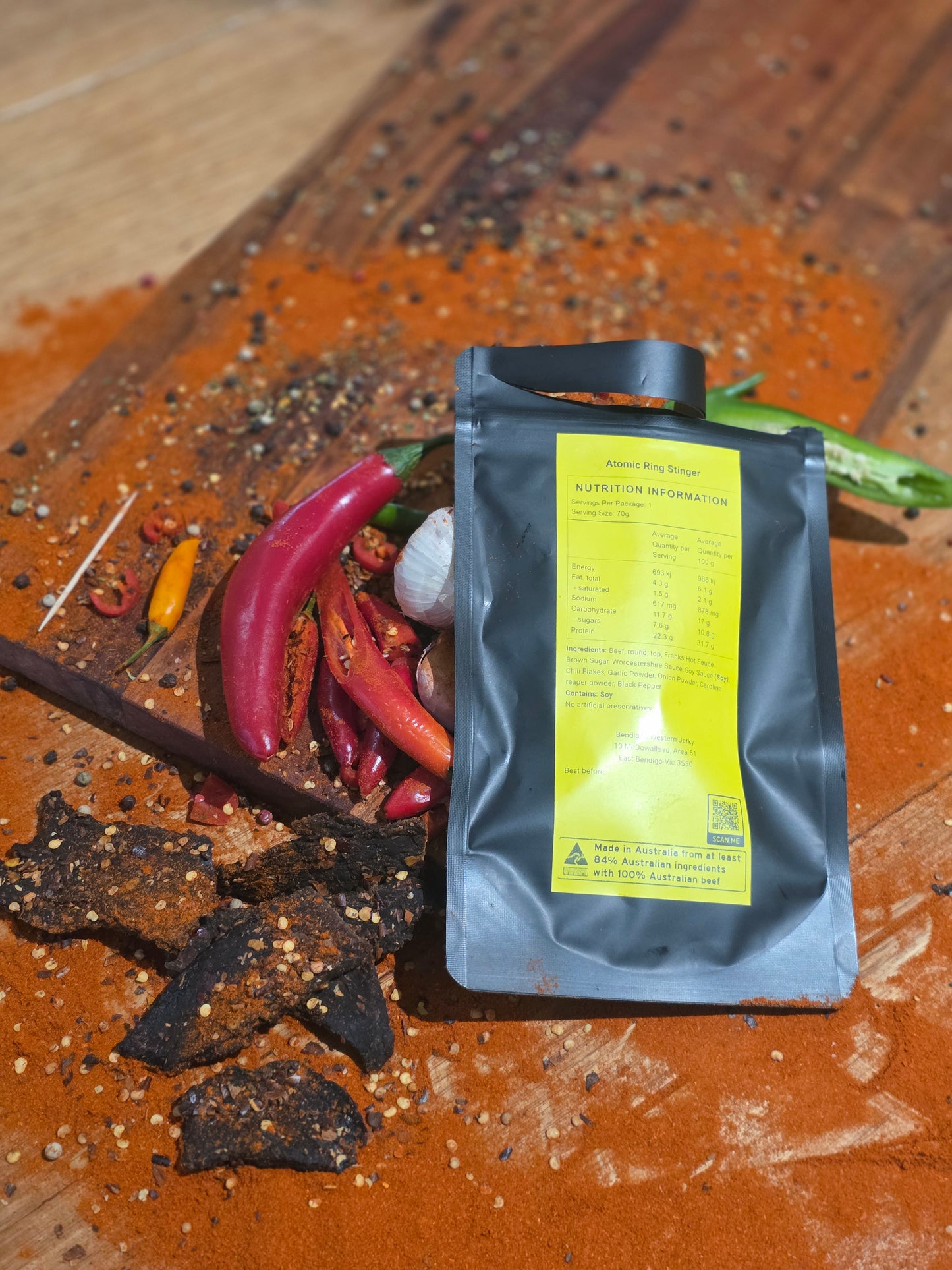 Atomic Ring Stinger Beef Jerky